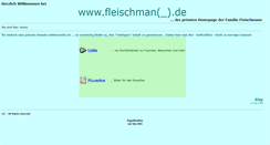 Desktop Screenshot of fleischman.de